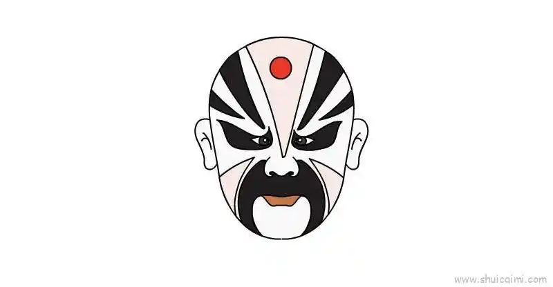 脸谱儿童画怎么画 脸谱简笔画图片大全