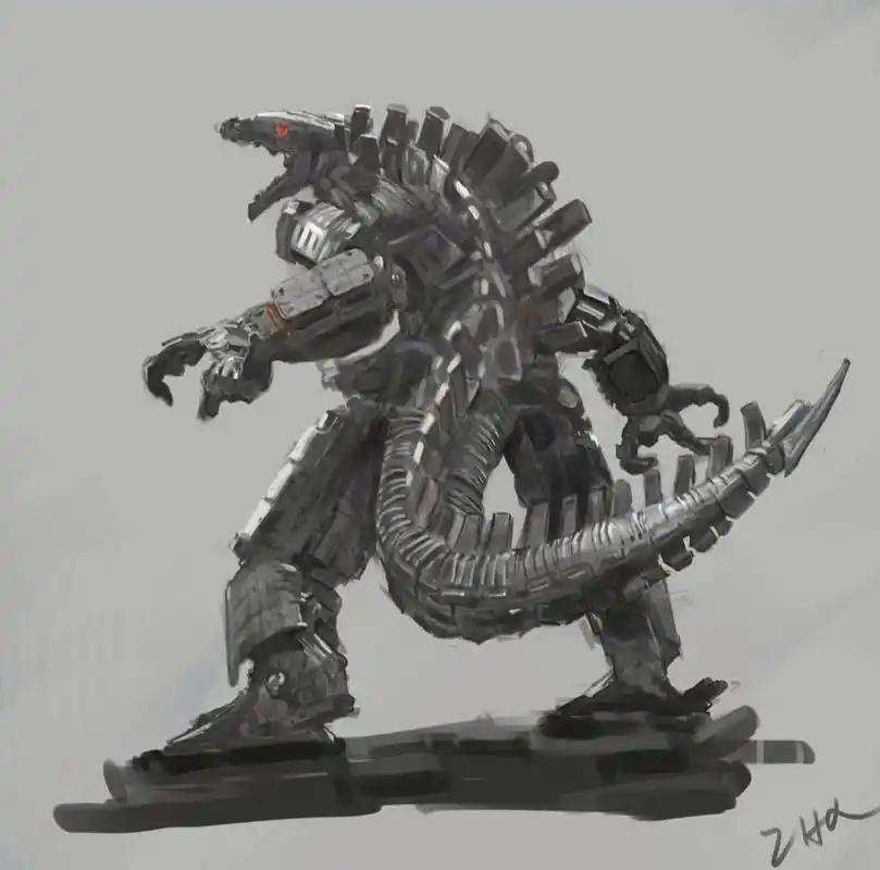 临摹机械哥斯拉