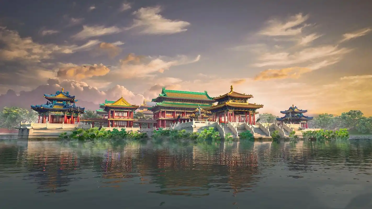 大美圆明园3d复原图:真实再现当年的宏伟壮观,占地面积3000亩