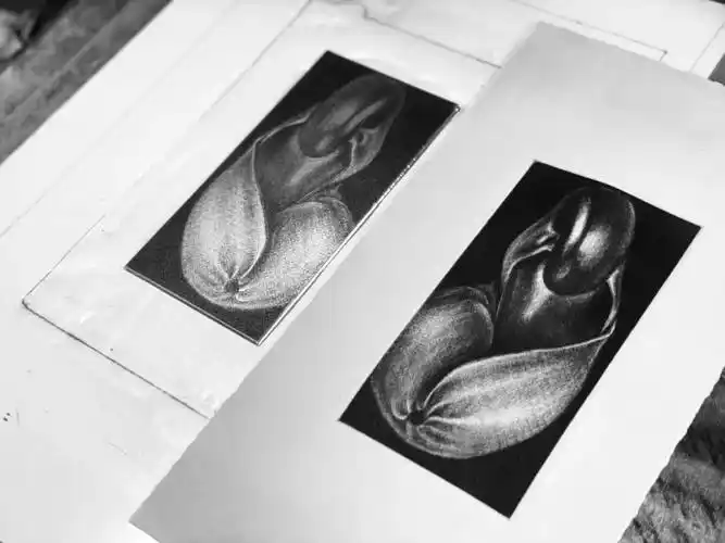 铜版画  #潮流版画  #版画  #万物皆可聊艺术  #腐蚀版画