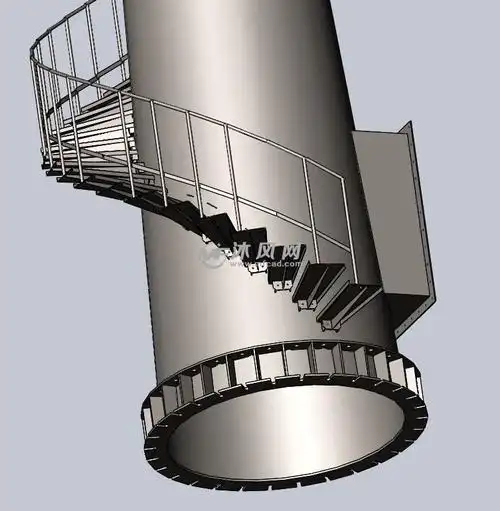烟囱旋转梯,底座