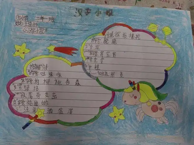 【130小学二年级】汉字小报