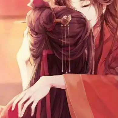 红衣情侣头像一对高清红衣婚嫁的情侣头像图片