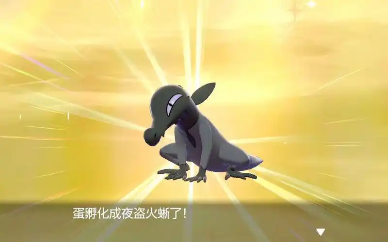 闪光异色母夜盗火蜥成功get!历时孵蛋孵了209个蛋,还蛮欧的!开森!