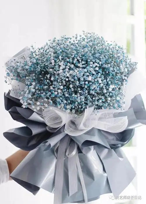 韩式自然风花束满天星(流行风尚仙女本仙网红满天星花束)(14)