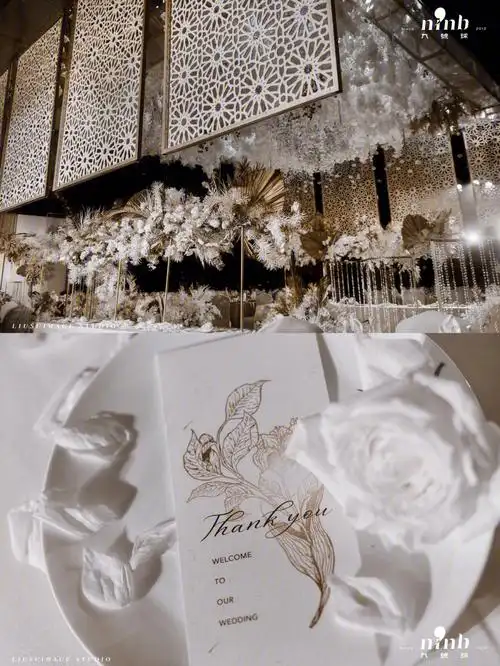 一眼就爱上的白金色宁波香槟白金色婚礼