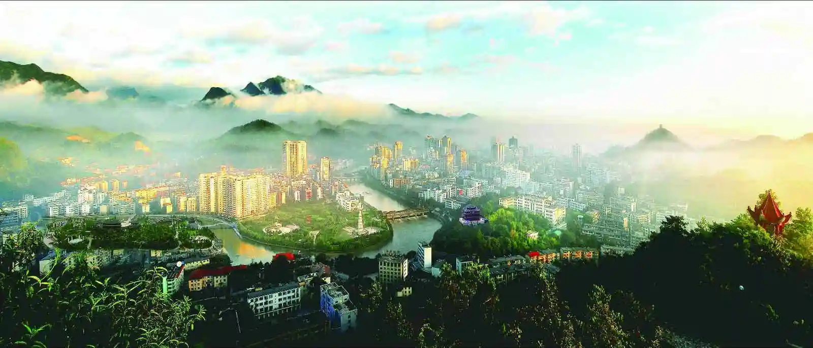 都匀市全景(都匀市委宣传部供图)