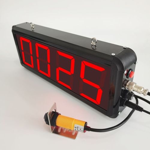 大屏红外线计数器自动感应输送机流水线传送带电子数显点数记数器