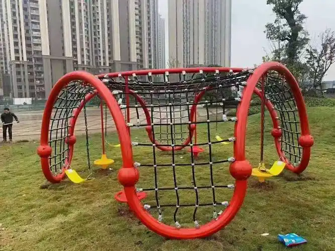 户外幼儿园爬网攀爬架公园拓展钻网室外儿童攀岩滑梯组合玩具