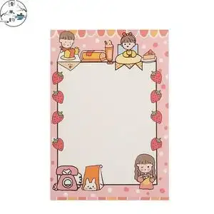 ins风可爱便签本无粘性便条纸卡通少女心小本子可撕随身留言本