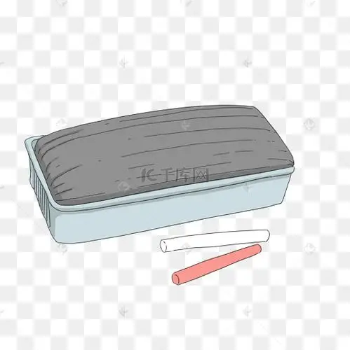 卡通彩色黑板擦手绘插画图片