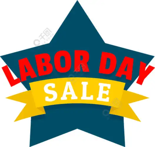 劳动节矢量标志图标的平面插图,用于在白色背景上隔离的网页设计.