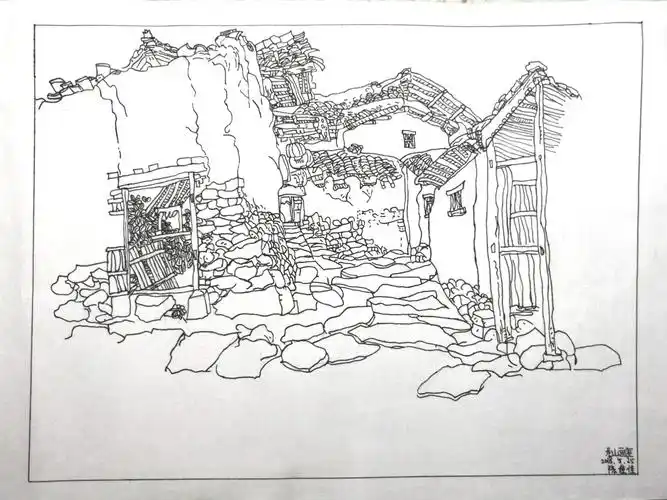 龙山画室2018初级班风景速写