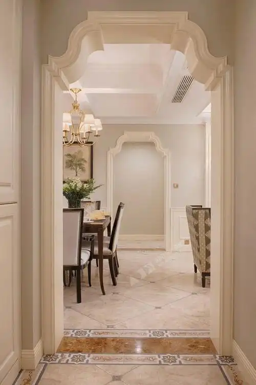 休闲美式四居玄关装修效果图