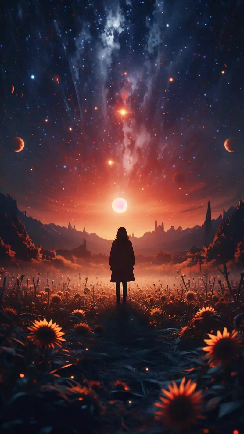 在寂静的夜晚,仰望星空,你是否也感受到了那份深深的孤独与伤感?