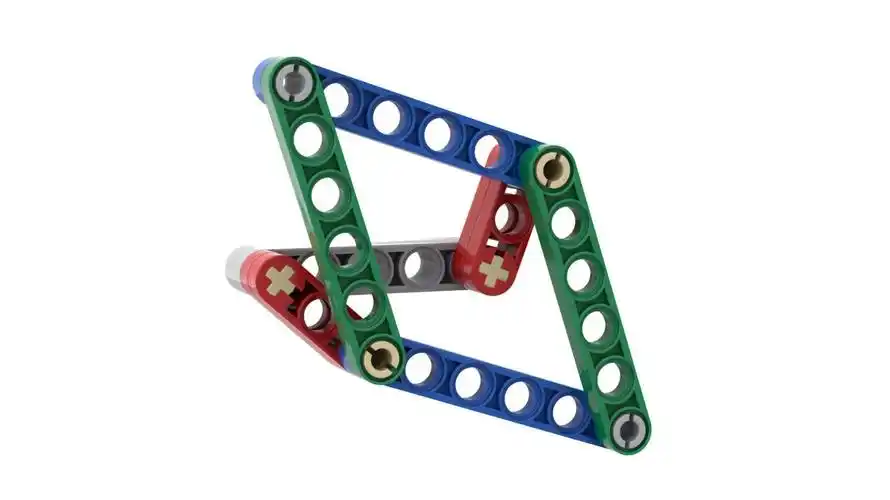 乐高基本机械结构 — 双曲柄四连杆机构