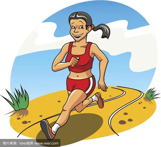 慢跑,女人,健康保健,运动,清新