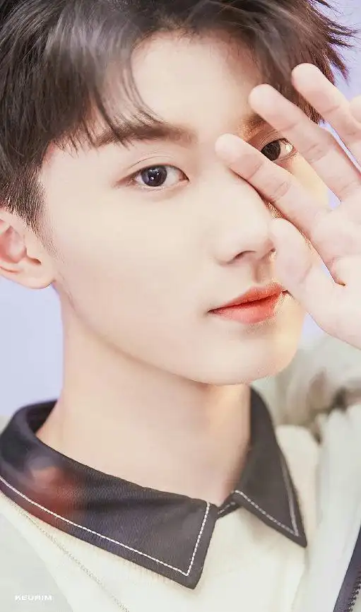 马嘉祺绝对中心 眼睛很有神,瞳孔又大又亮,眼尾上挑,略微狐狸相.