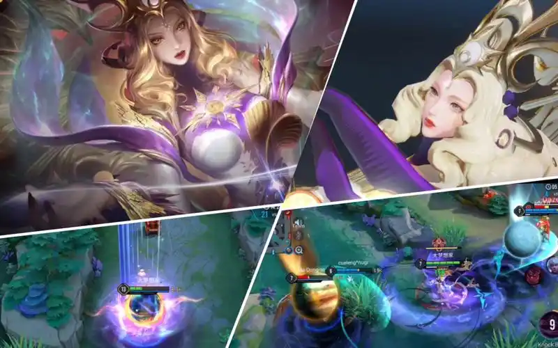 【传说对决aov】英配卢蜜娅倪克斯神谕实战特效展示