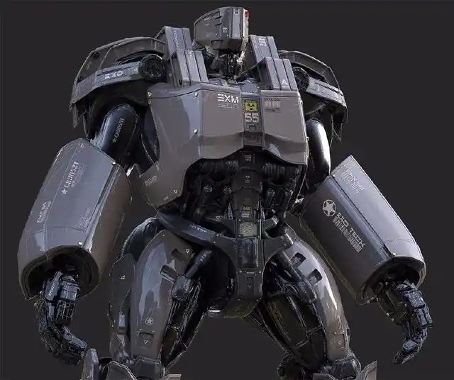 这是来自美国3d设计师christophe lacaux的一组外骨骼机甲设计作品,不