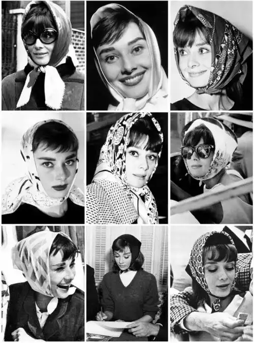 奥黛丽·赫本的最爱后来才知道,这些受到大妈宠爱的丝巾,其实才是配饰