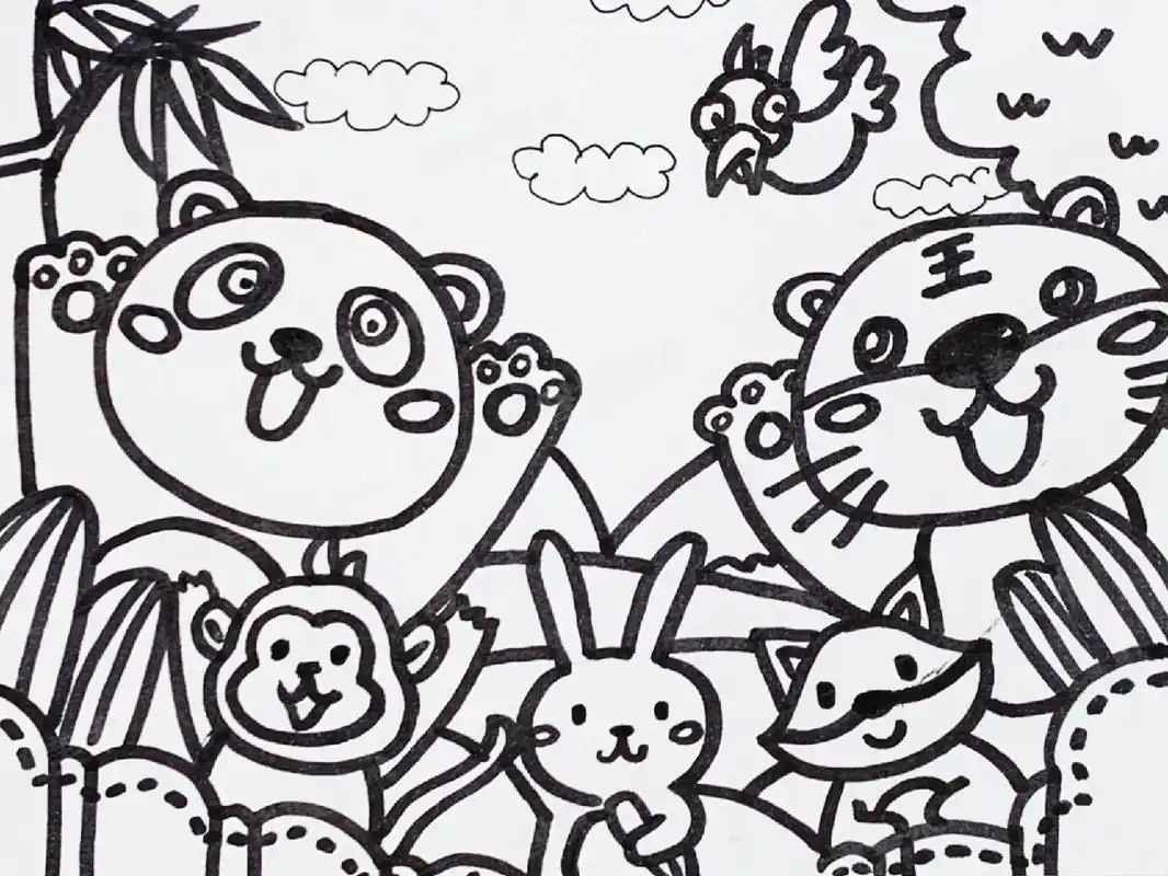 简笔画入门 | 动物狂欢会