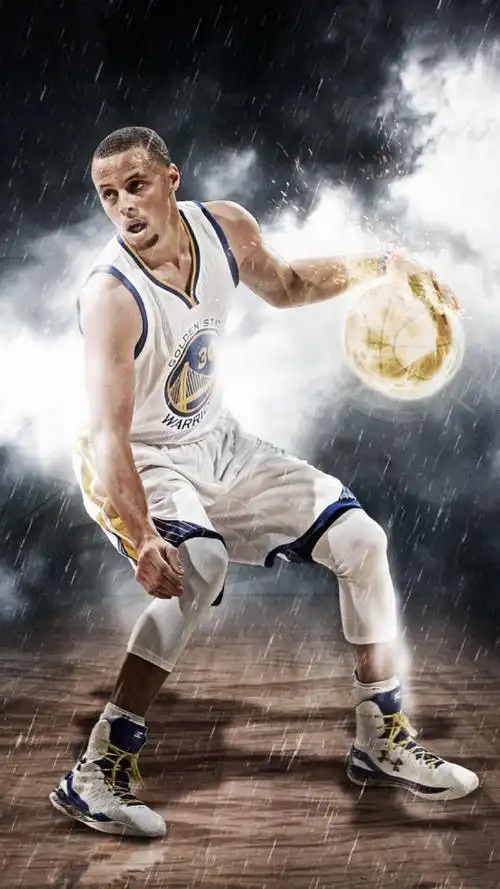 nba金州勇士队库里手机壁纸图片