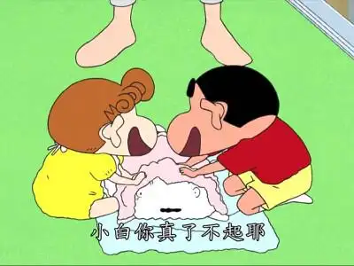 神一只狗的趴蜡笔小新 野原新之助 新酱 野原广志 野原美伢 小葵 小白