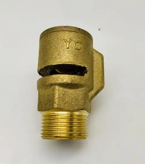 超级新品 定做 真空破坏器大体重型丝扣螺纹全黄铜吸气阀真空破坏器