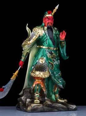 圣丰新品神像关二爷站像家用武财神