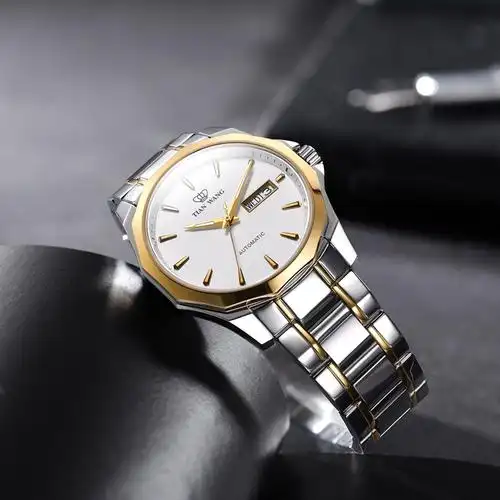 天王表手表男山河系列正品防水自动机械表商务休闲男士手表男表gs5