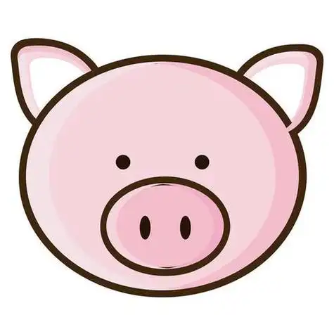粉色猪头头像
