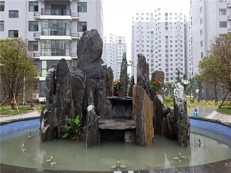 运城小型假山制作厂家 忻州钢筋混凝土塑石假山施工厂家