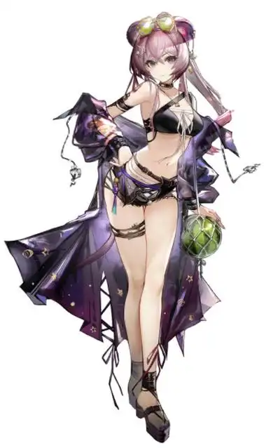 明日方舟林雨霞泳装皮肤立绘