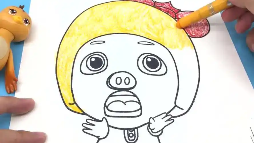 萌鸡妈妈画猪猪侠菲菲