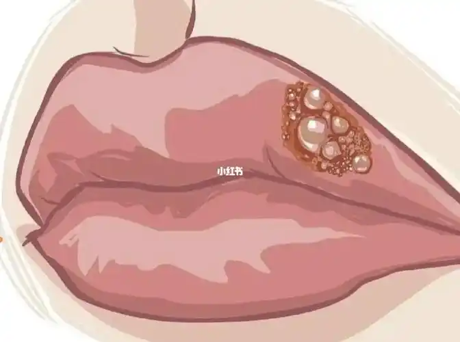 每天重一斤的节奏上涨,突然有一天嘴巴上面感觉有点痒痒有点点小刺痛