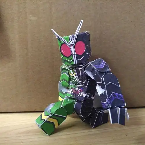 假面骑士w自制可动纸模