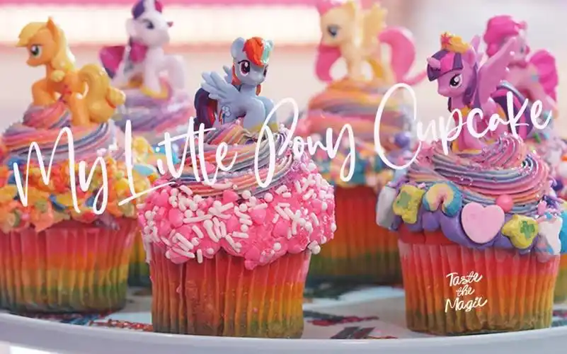 卡通点心卡通小马宝莉杯子蛋糕mylittleponycupcakehomebakingcupcake