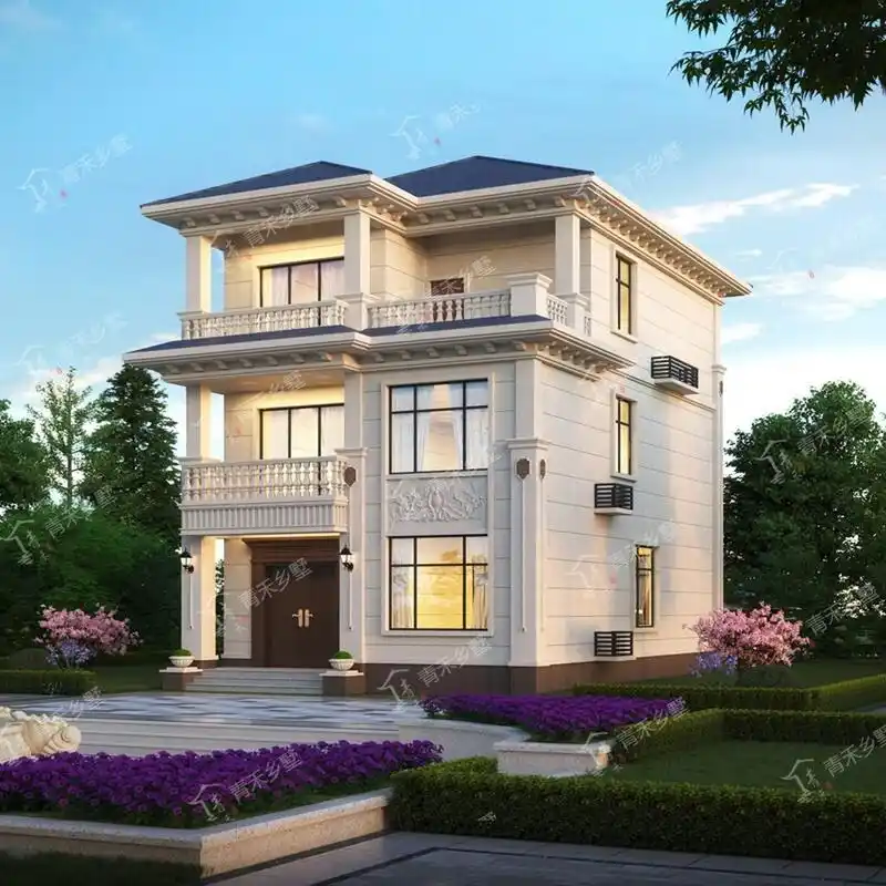 3款占地两开间三层经济小别墅推荐,面宽8米 城镇建房,由于建房区域