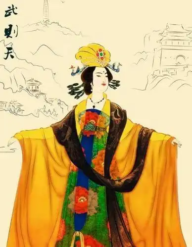 有一次,唐太宗来到洛阳皇宫,看到了14岁的武则天的美丽容貌,就把她叫