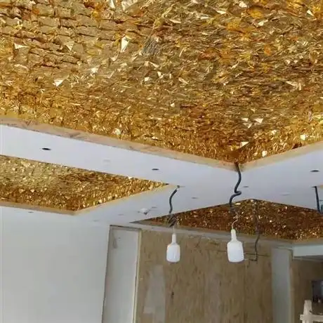 顶贴金箔酒店天花吊顶贴金全国施工