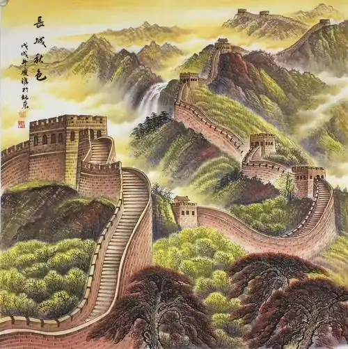 写美篇[今日画家推荐~许仁龙老师] 许仁龙,国画长城被人民大会堂收藏