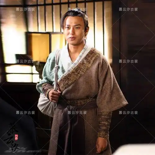 春秋战国时期影视古装汉服农民百姓粗布樵夫棉麻民族服装