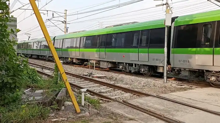 南京地铁7号线 07 001/002浦镇试车,阿尔斯通新版程序牵引