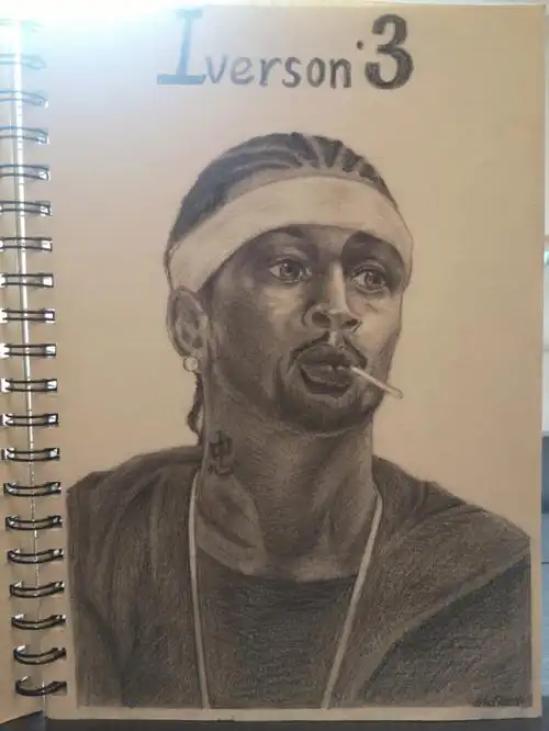 艾佛森人像素描临摹