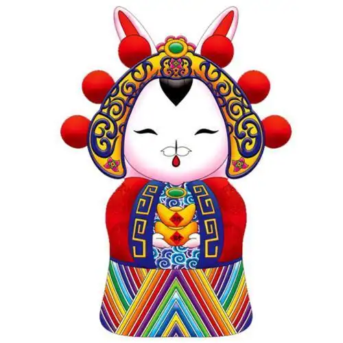 兔儿爷简笔画步骤