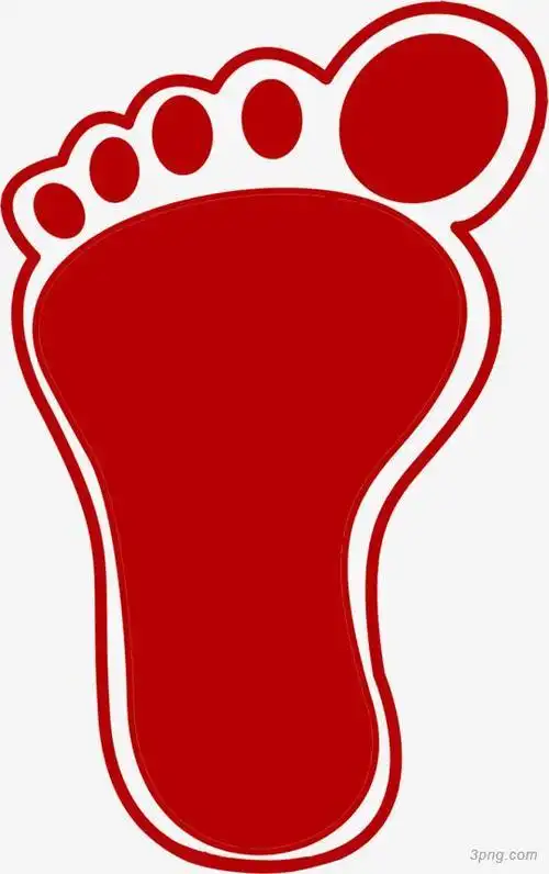 标签脚丫可爱红色小脚丫脚丫卡通小脚丫矢量脚丫简笔画脚丫脚丫印