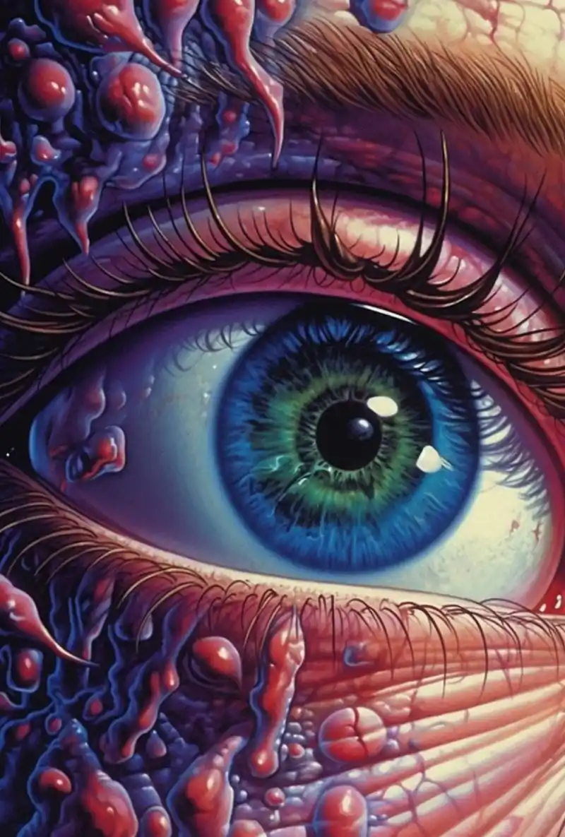 胆小勿入,可怕的眼睛! 图片确实有点瘆人!