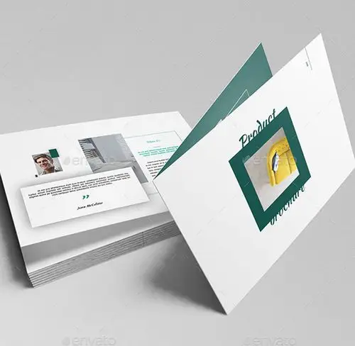 创意产品销售手册双折页模板