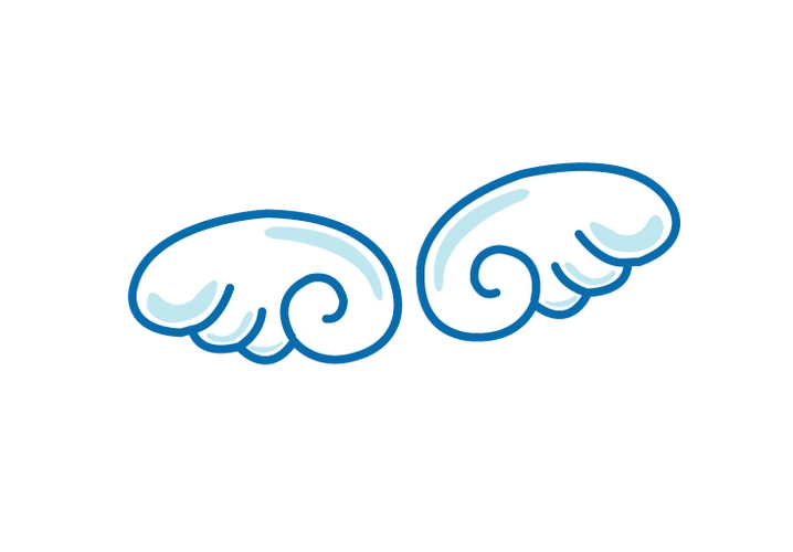 可爱天使翅膀图标